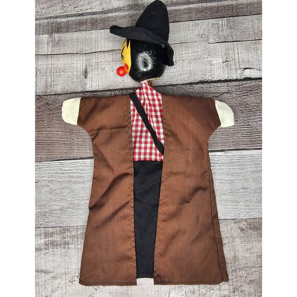 Vintage German Dr Rolf Ottmuller Hamberg hand PUPPET Wood Head Handmade Homespun - Picture 3 of 12